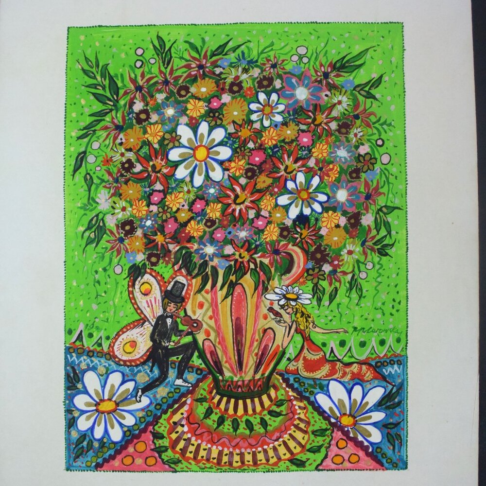 ORIGINAL Tempera Painting Signed & Dated by Artist, Read Description for Details